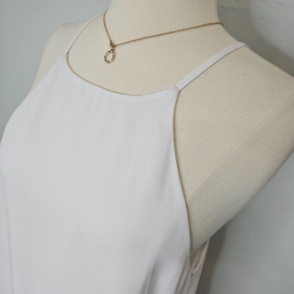 Show Me Your Mumu White Tank Top Crochet Lace Sleeveless High Neck Shirt Small - Picture 2 of 10